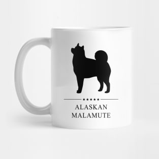 Alaskan Malamute Black Silhouette Mug